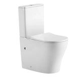 EC Raised Height Back To Wall Tornado Flush Toilet Suite with Soft Close Seat - White (4 Star)